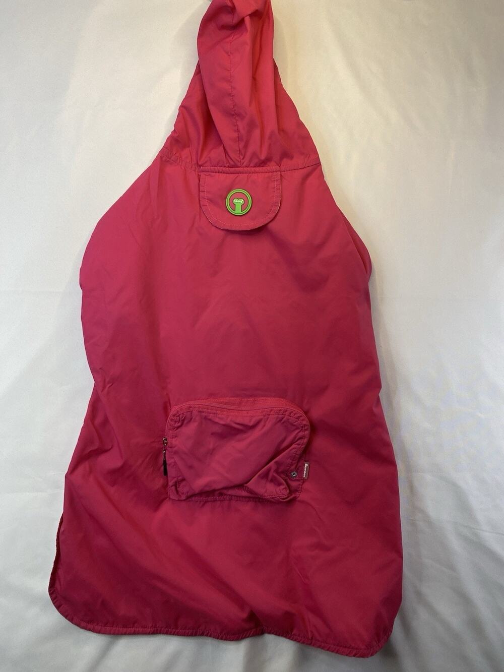 Fabdog TULA Pink Hooded Dog Coat/Jacket/ Raincoat Size XXL Polyester